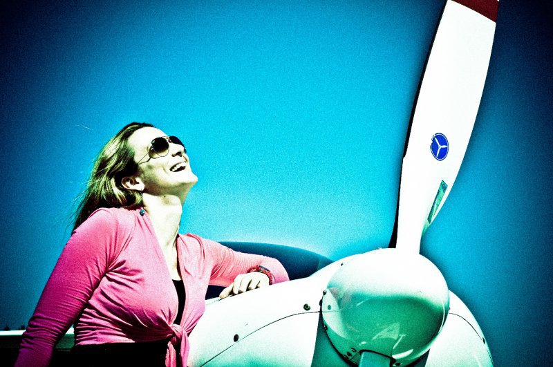 Flugzeug Fotoshooting, Sommer 2012